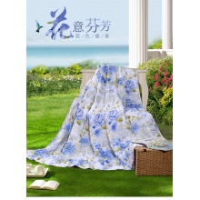 富安娜夏凉被纯棉可水洗空调被全棉夏被单人被子双人薄被芯 芳菲